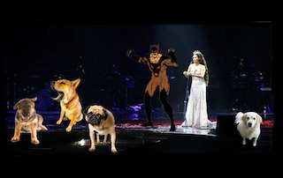 SarahBrightman with Maddog and dogs